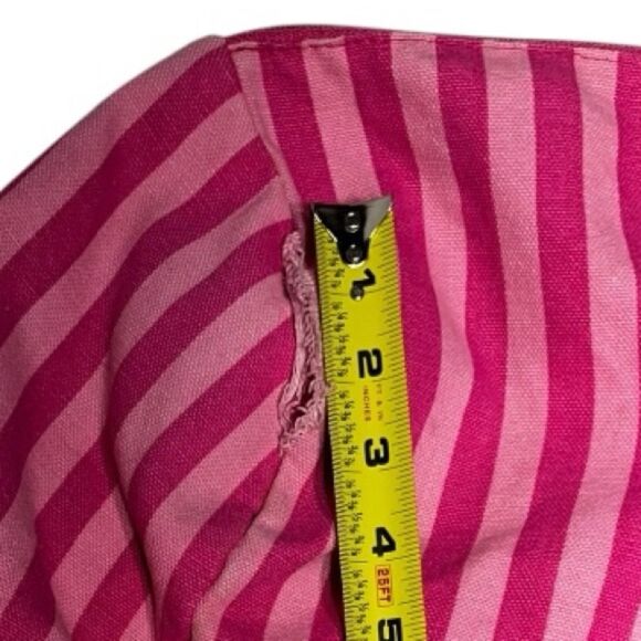 Victoria's Secret | Icon Pink Stripe Weekender Large Duffle Bag RARE - Picture 5 of 9